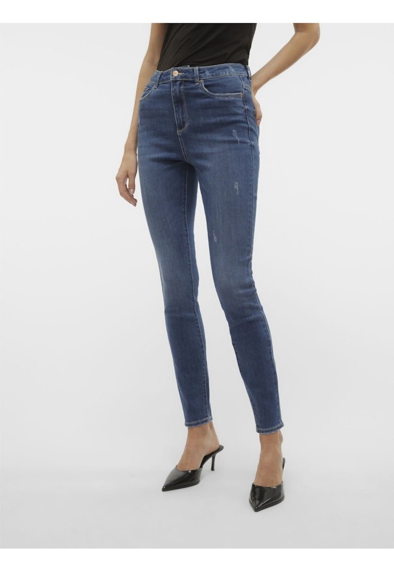 Blugi skinny cu talie medie Sophia -