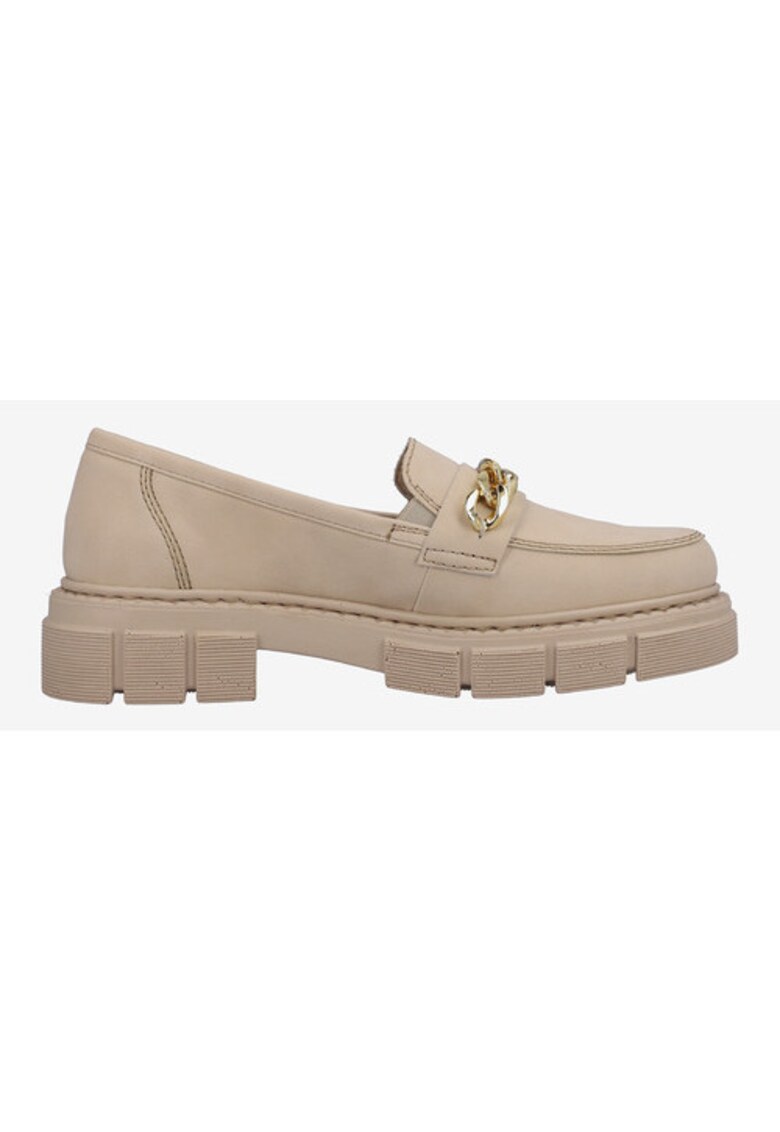 Pantofi Loafer cu lant decorativ