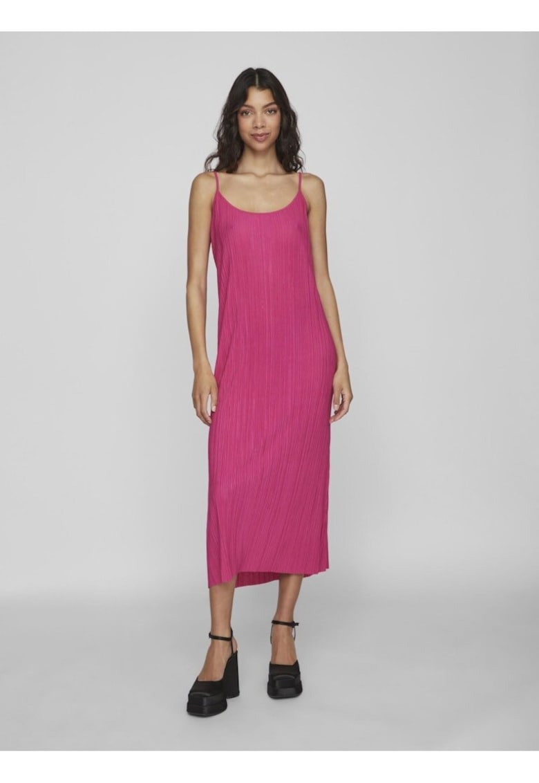 Rochie fara maneci cu decolteu in U -