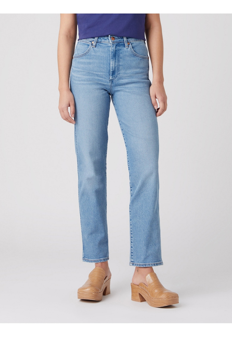 Jeans cu croiala dreapta din amestec de bumbac organic -