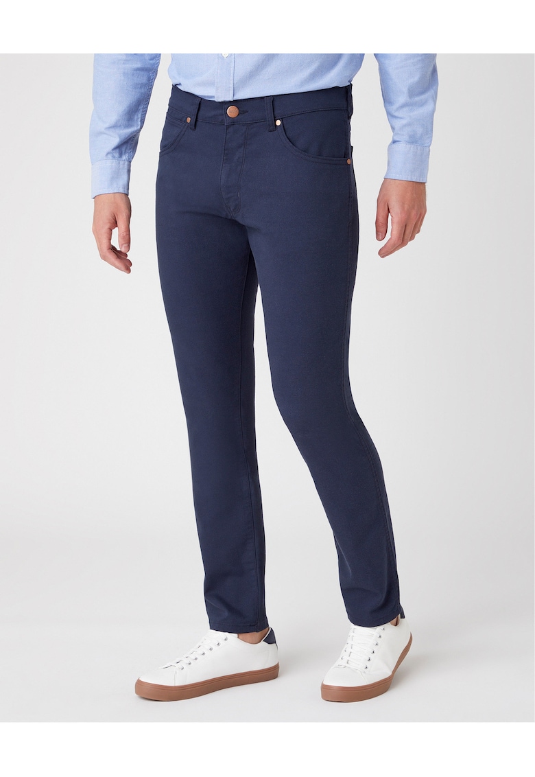 Pantaloni slim fit din amestec de bumbac -
