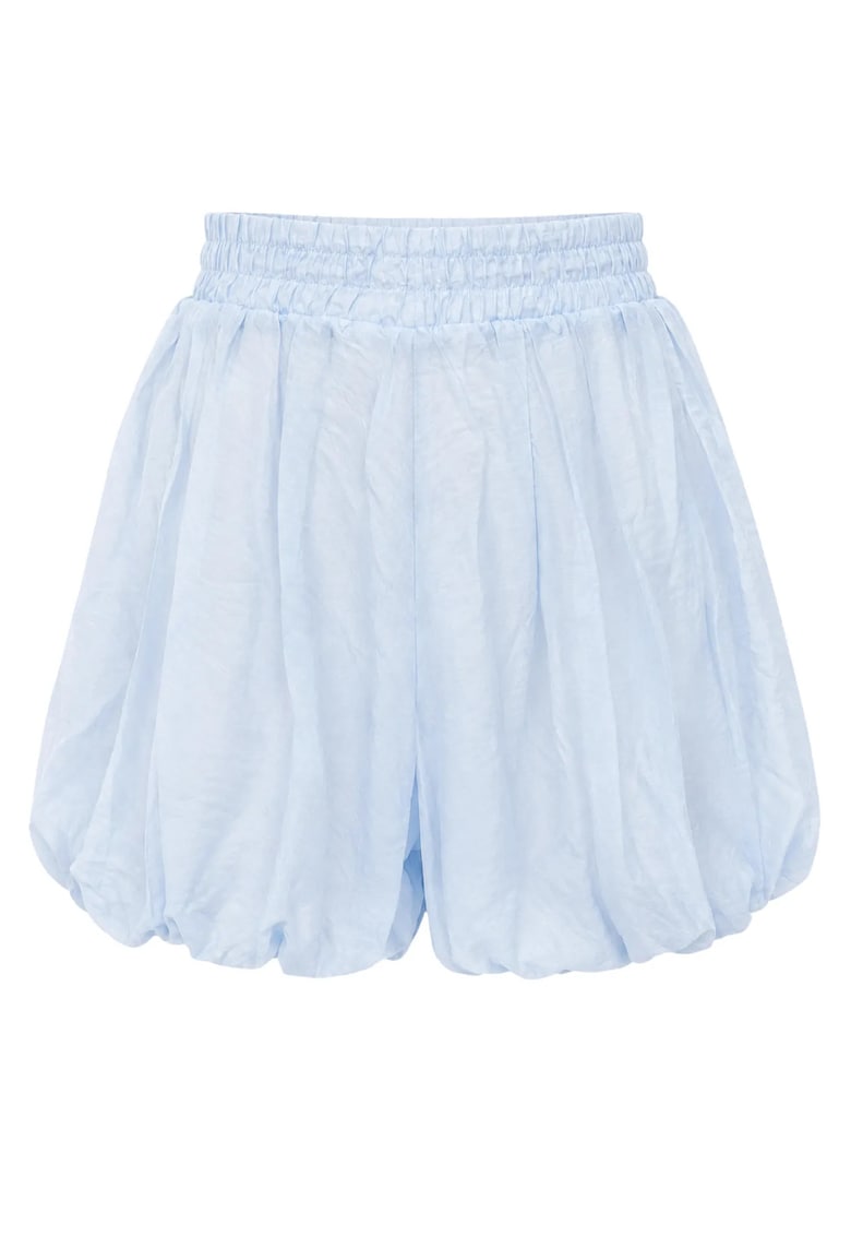 Pantaloni scurti - mini - casual - albastru deschis - 100% poliester