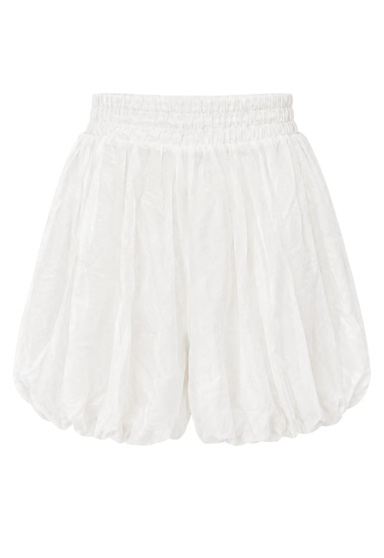 Pantaloni scurti - mini - casual - alb - 100% poliester