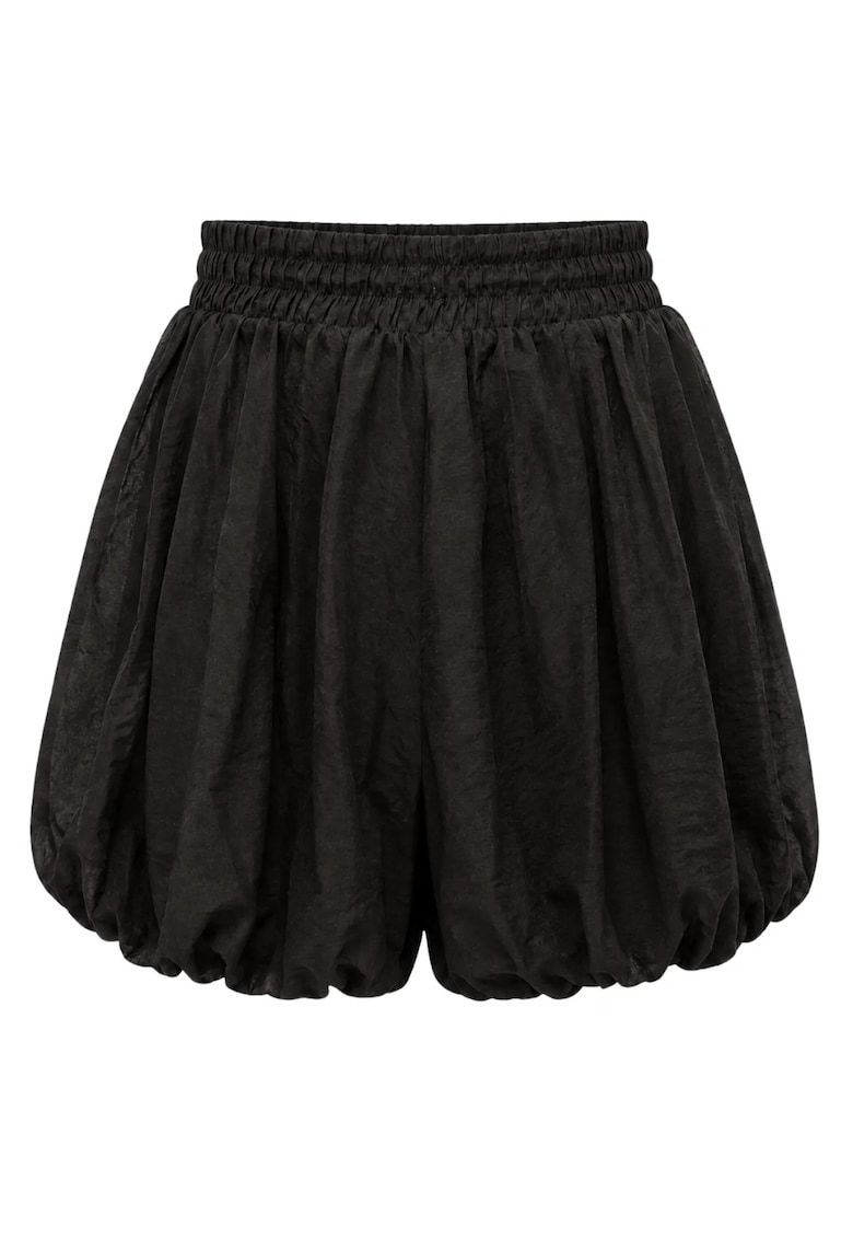 Pantaloni scurti - mini - casual - negru - poliester -