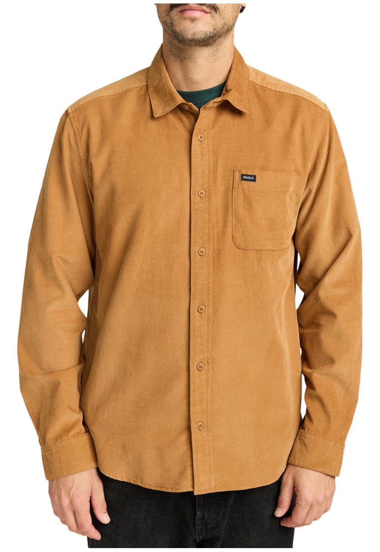 Camasa regular fit din bumbac uni
