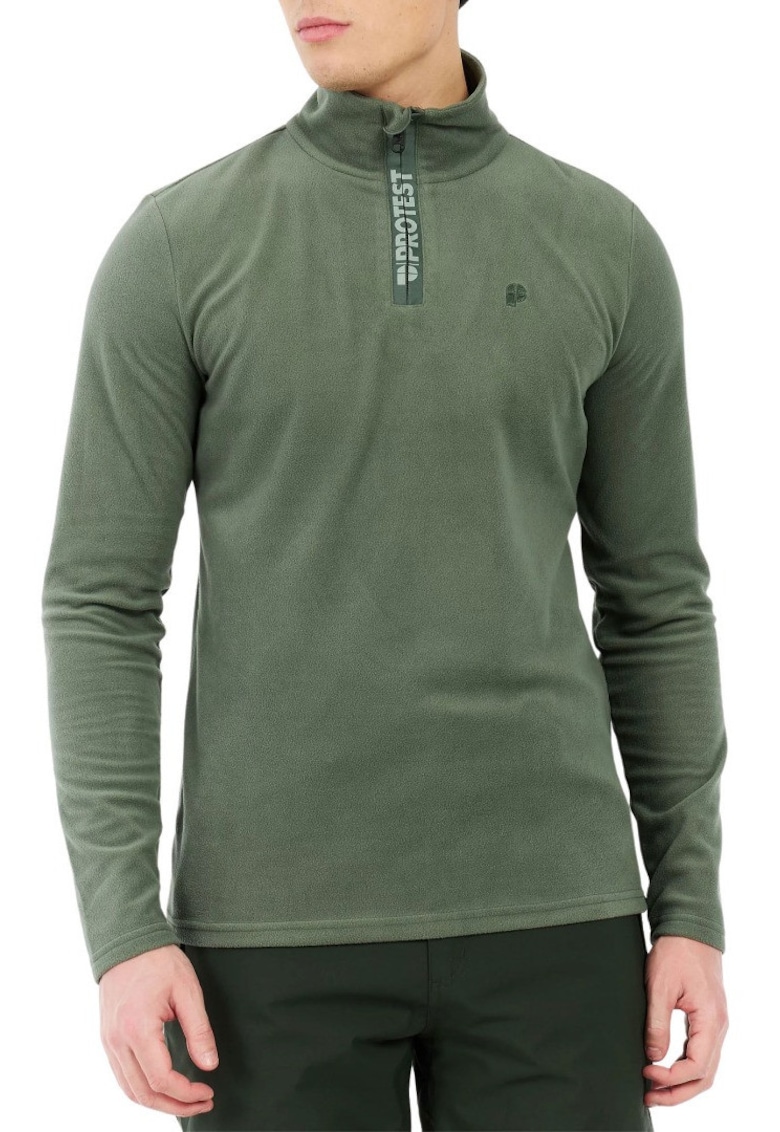 Bluza sport cu fenta cu fermoar