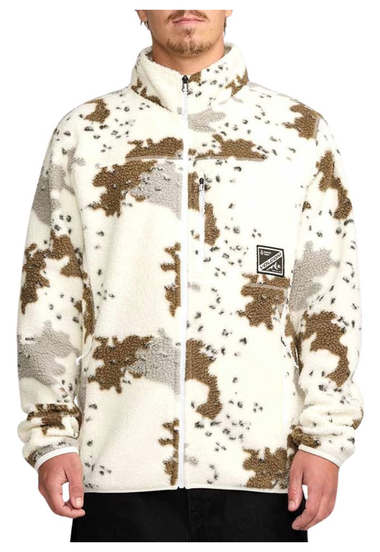 Bluza sport cu model camuflaj stilizat