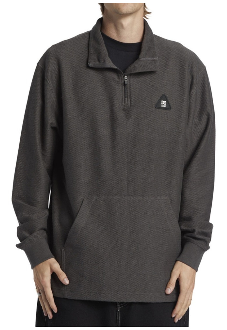 Bluza de trening lejera cu fermoar la guler -