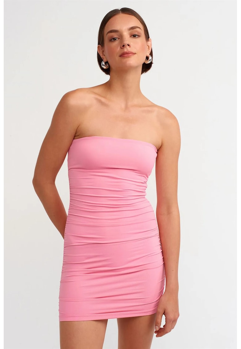 Rochie Mini Bodycon Elegant - Roz Aprins - 93% nailon - 7% elastan