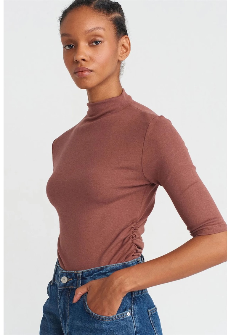 Bluza dama - Slim Fit 48% bumbac - 47% modal - 5% elastan - S INTL -