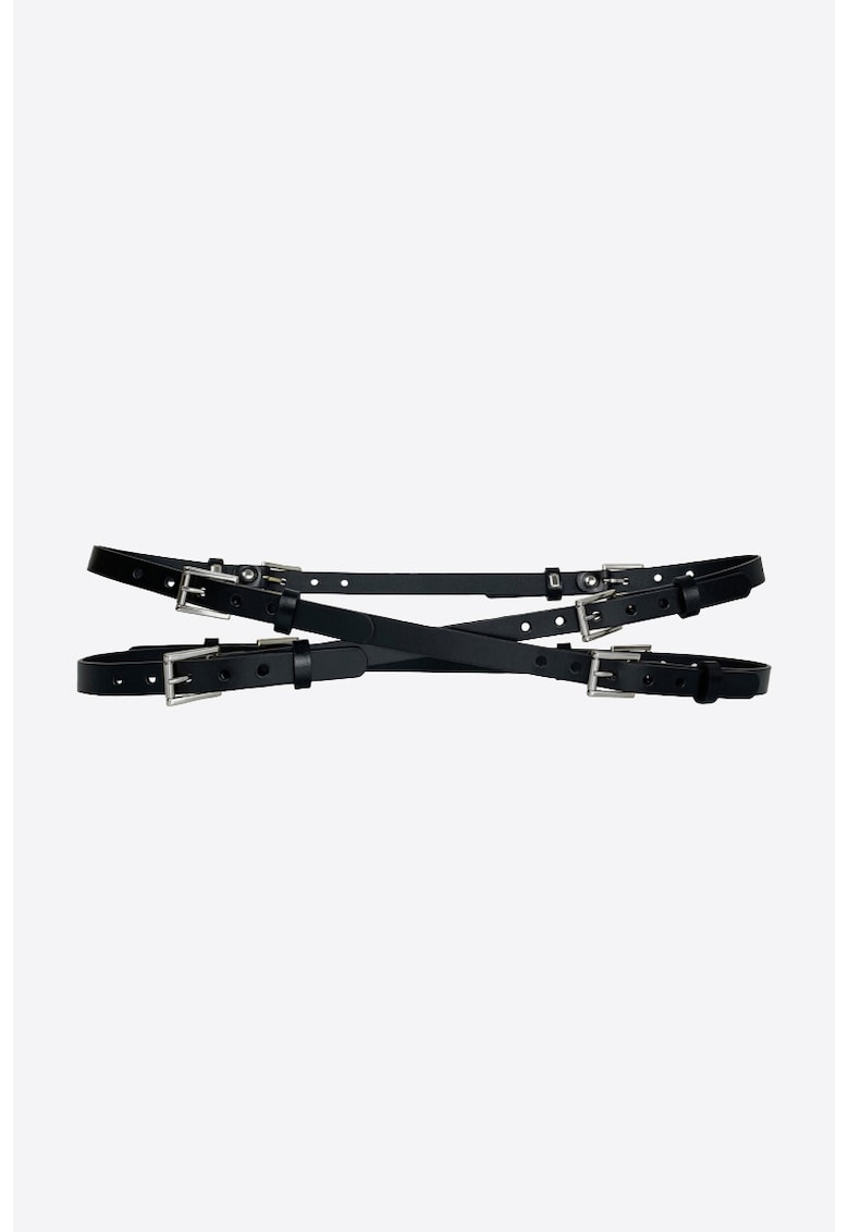 Curea Catarame Multiple - Negru