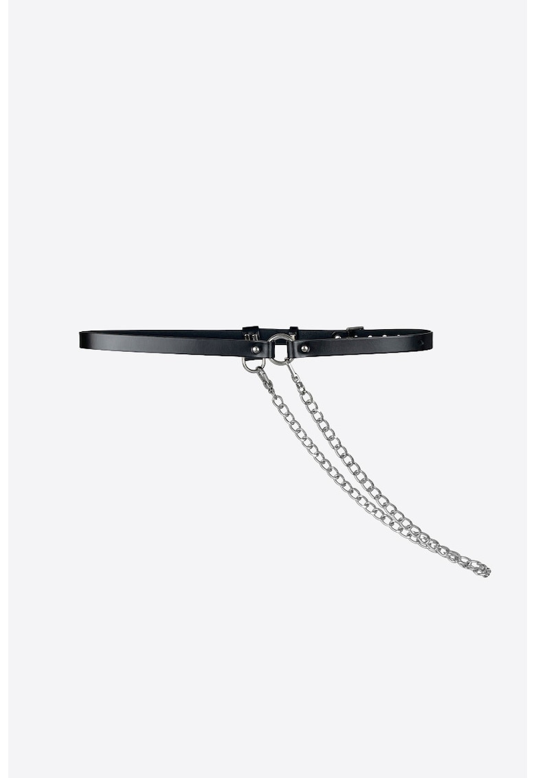 Curea cu Lant Skinny - Negru