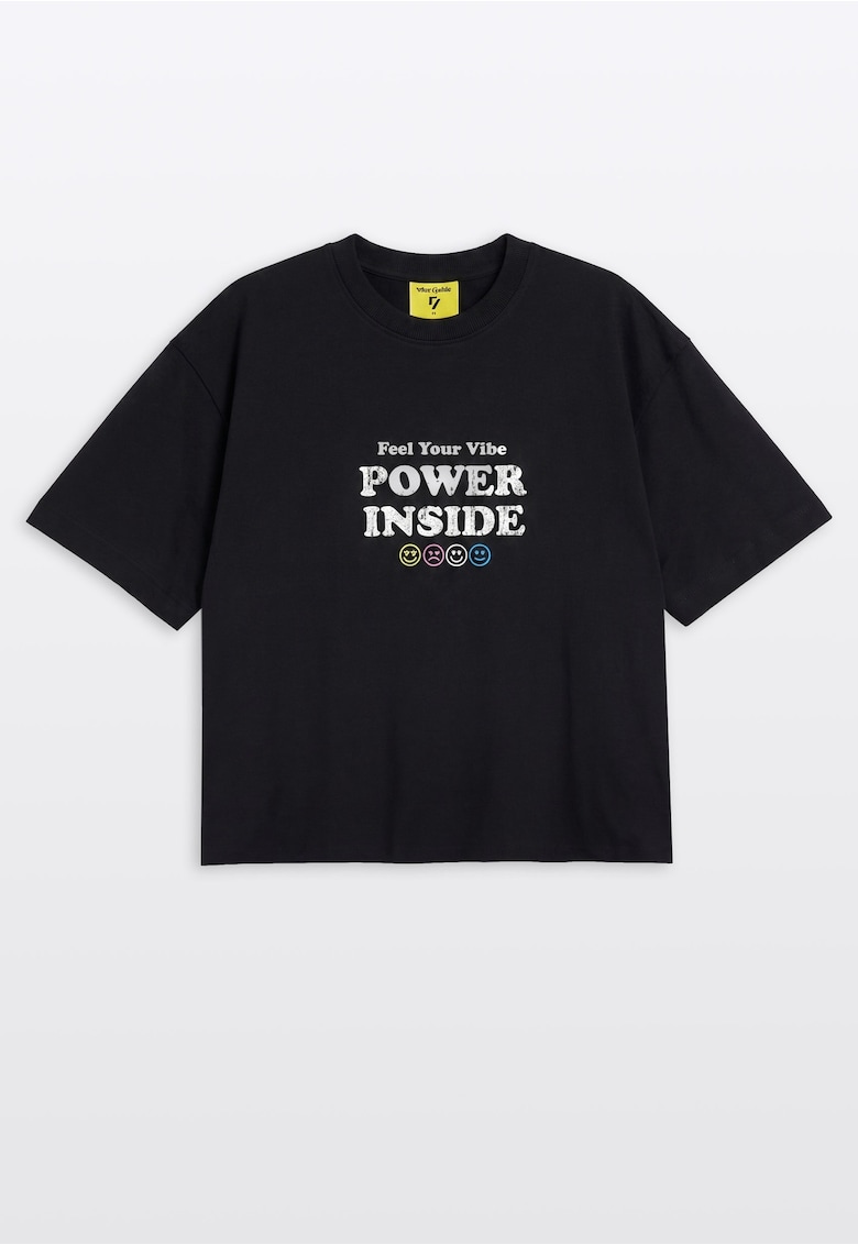 Tricou lejer crop Boxy
