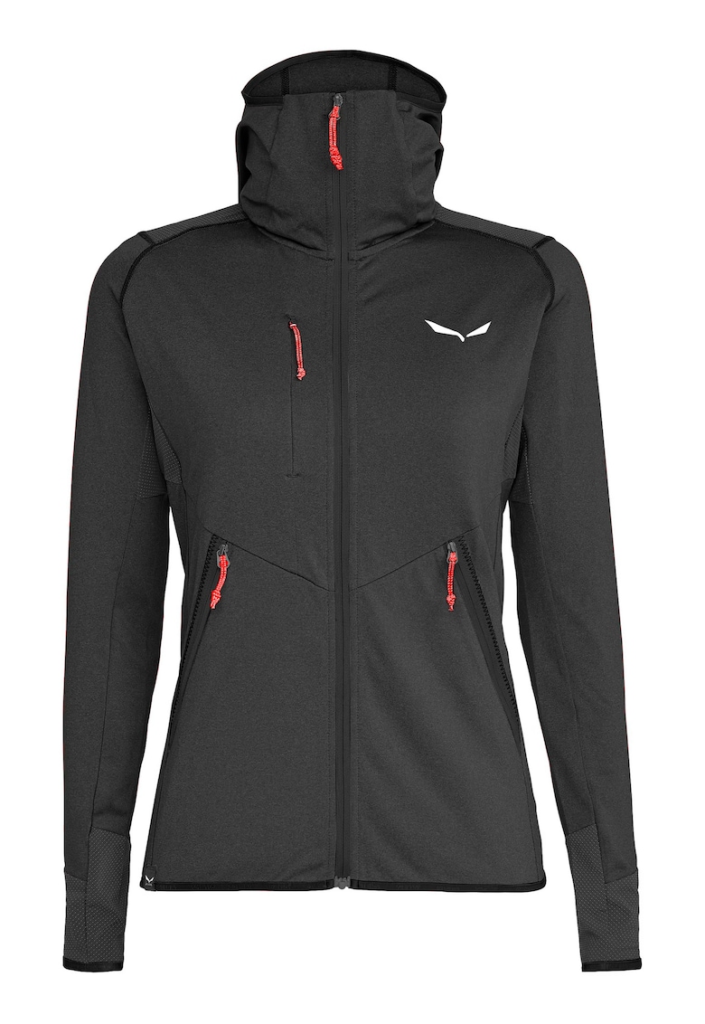 Fleece trekking dama Agner Hybrid Polarlite Durastretch - Negru