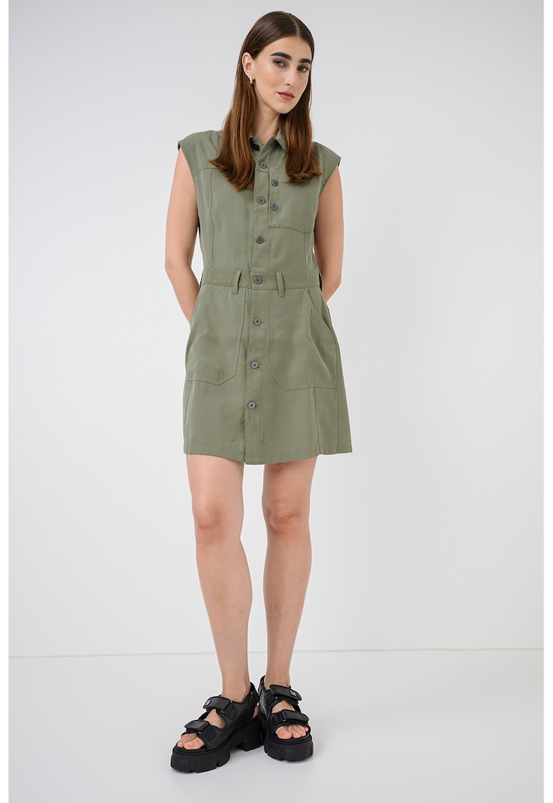 Rochie-camasa fara maneci Cinch - Verde masliniu