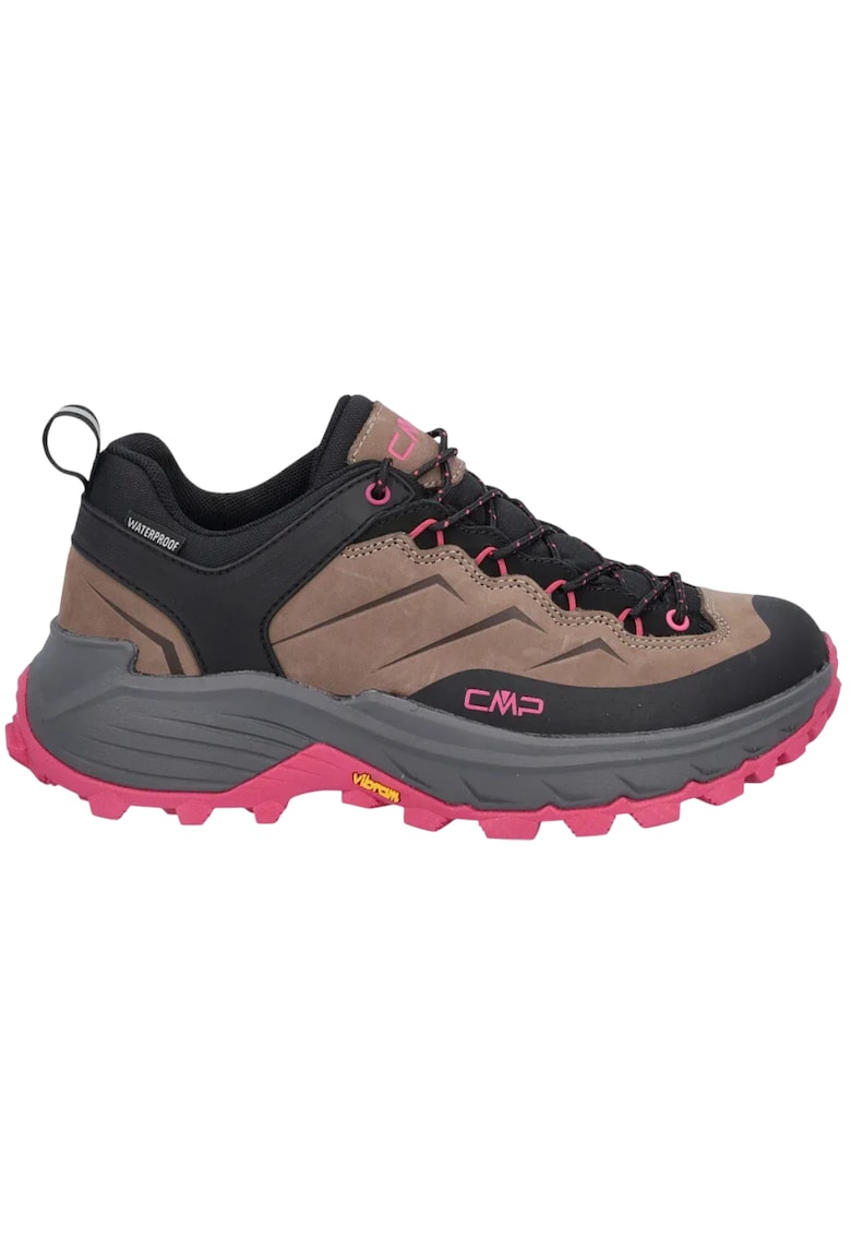 Pantofi trekking dama Huranus Low Waterproof - Maro/Roz