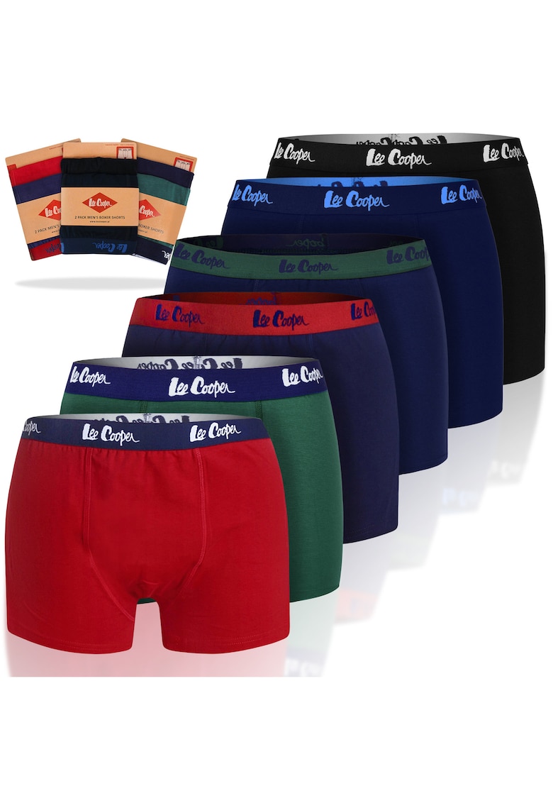 Set 6 Boxeri Barbati - Model 9505 - Bumbac - Multicolor