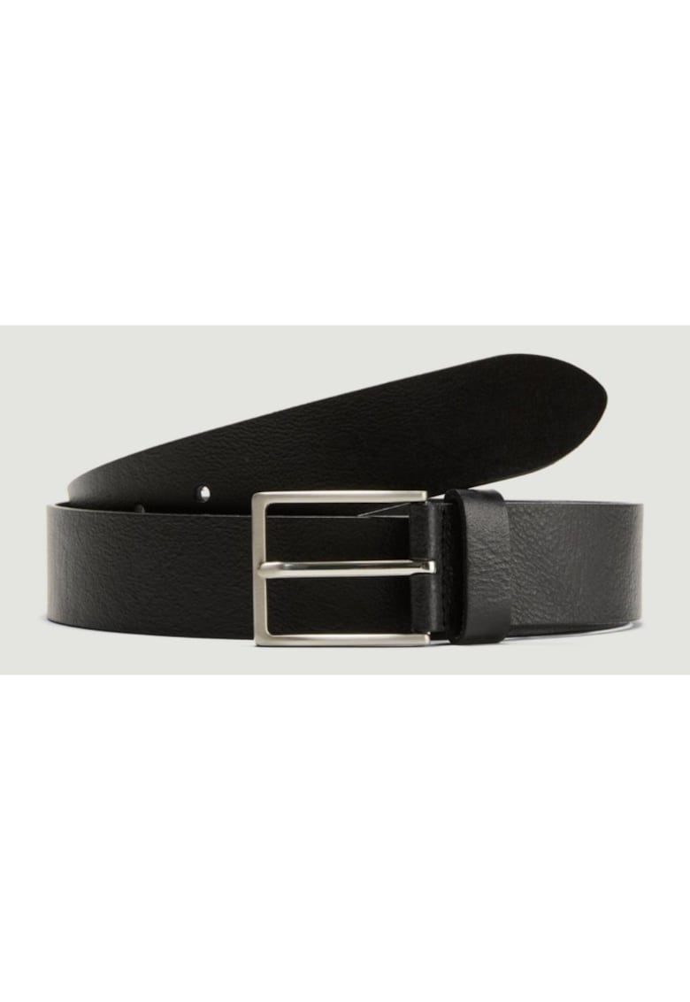 Curea barbati din piele naturala - catarama cu stift - Negru - 85 cm