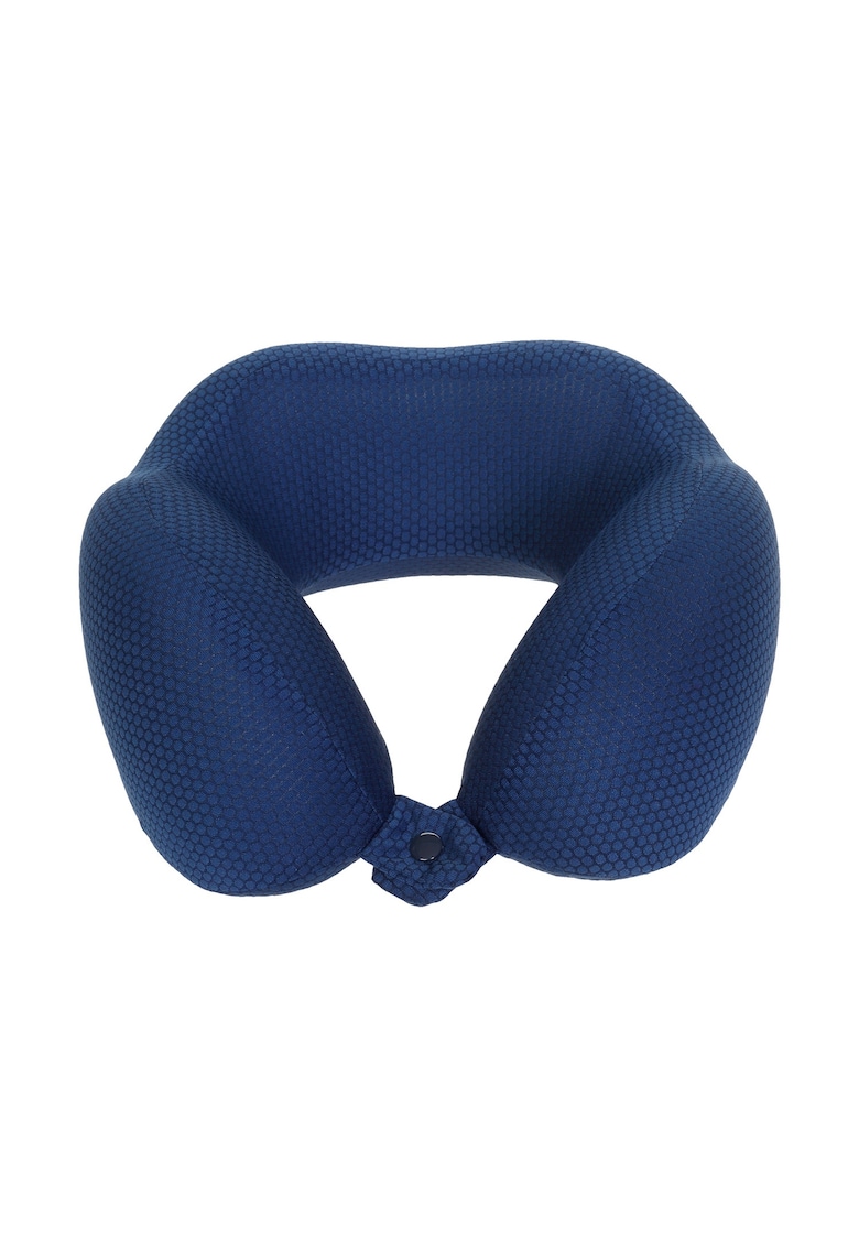 Perna de gat memory foam pentru calatorie - Bleumarin