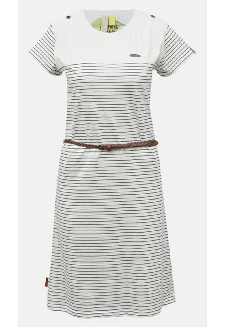 Rochie-tricou scurta cu dungi