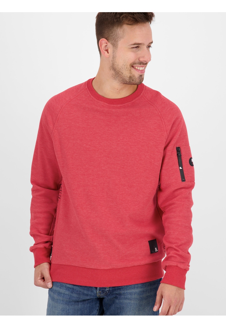 Bluzon din amestec de bumbac cu maneci raglan -