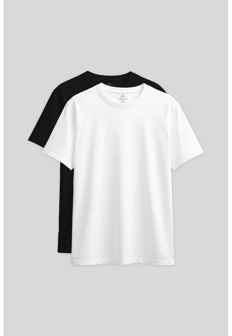Tricouri dama regular fit - elastic - bumbac cu elastan