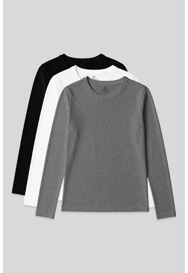Tricouri femei - maneca lunga - elastic - bumbac cu elastan