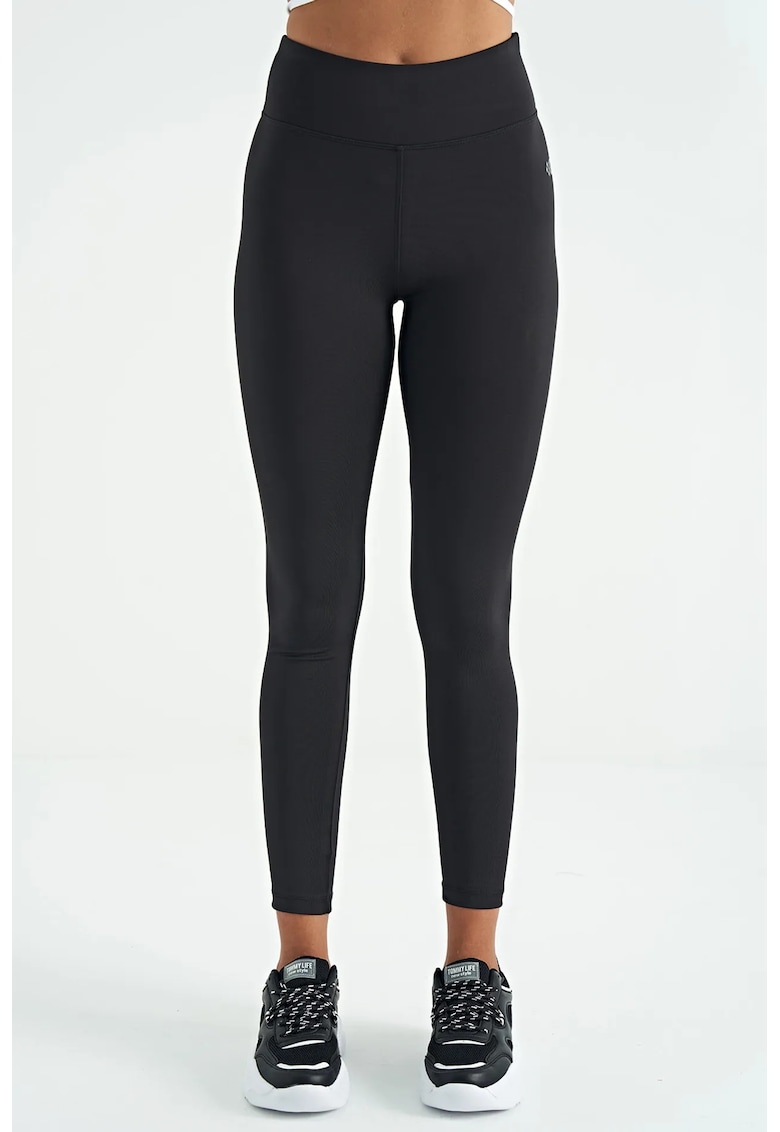 Colanti - Scuba - talie inalta - poliester/elastan - Negru
