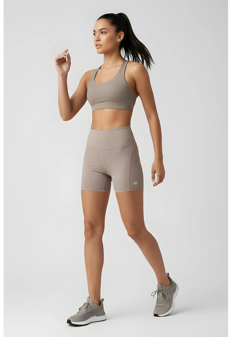 Colanti scurti - talie inalta - slim-fit - piatra naturala - bumbac