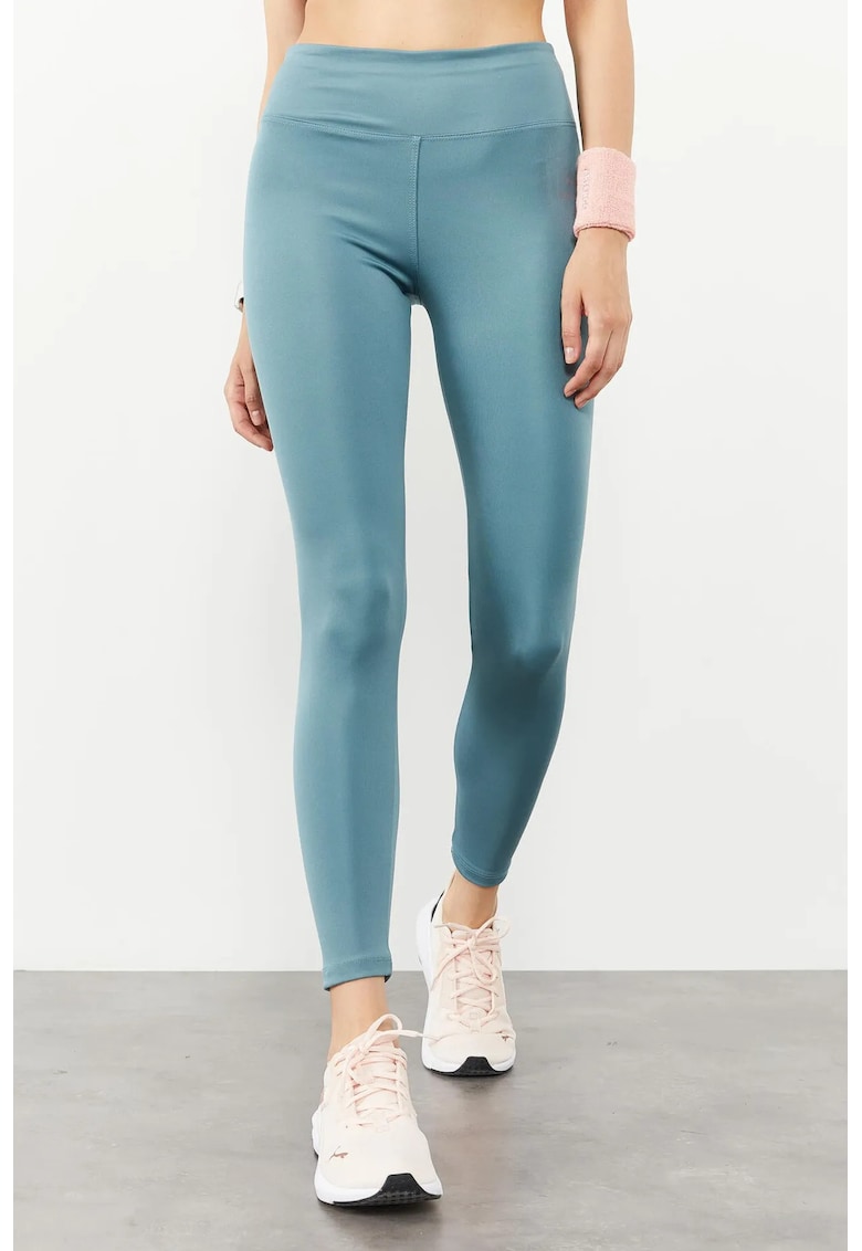 Colanti talie inalta - elastic - 95% poliester/5% elastan - Albastru