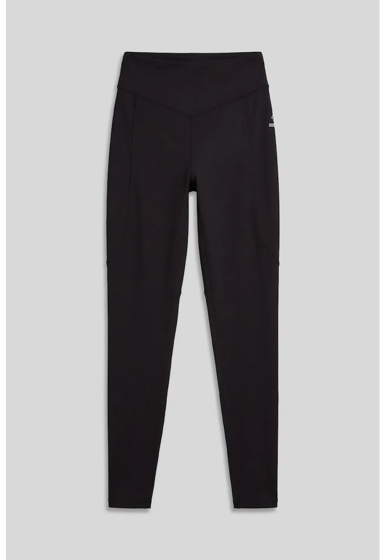 Colanti - skinny - talie inalta - elastic - negru