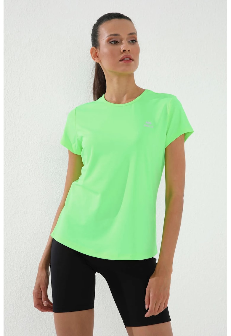 Tricou femei - maneca scurta - verde lime - poliester-elastan