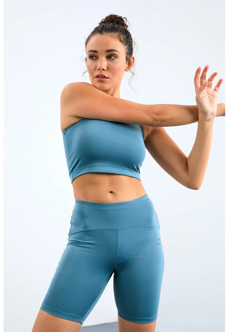 Set Active Femei - Slim-fit - Albastru Maya - Poliester-Elastan