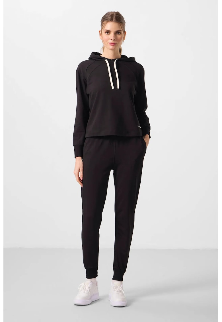 Set oversized pantaloni negru - bumbac - Negru