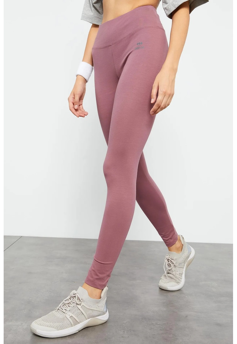 Colanti - talie inalta - elastic - mov mauve - bumbac