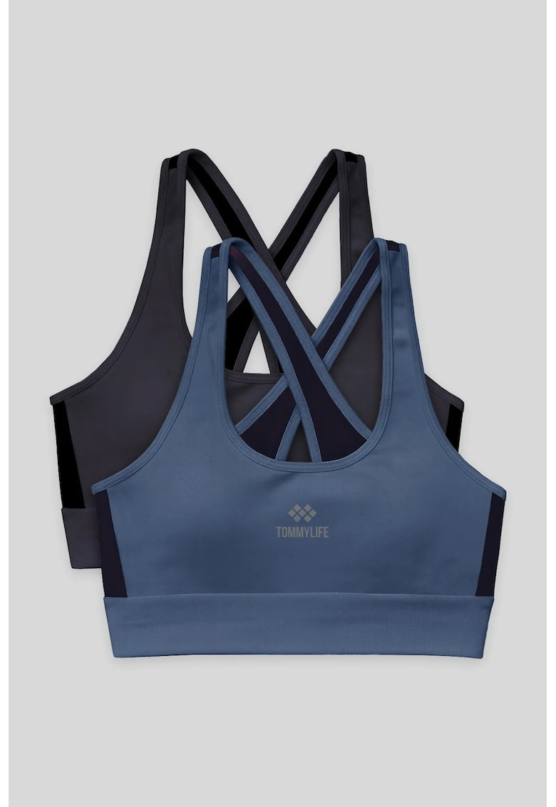 Topuri sport - mulat - gri carbune - poliester-elastan