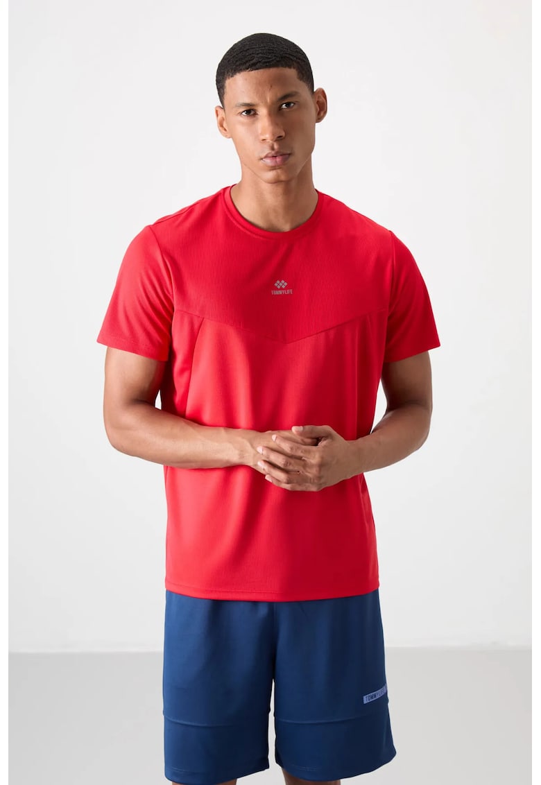 Tricou barbati - rosu - poliester - guler rotund - Rosu