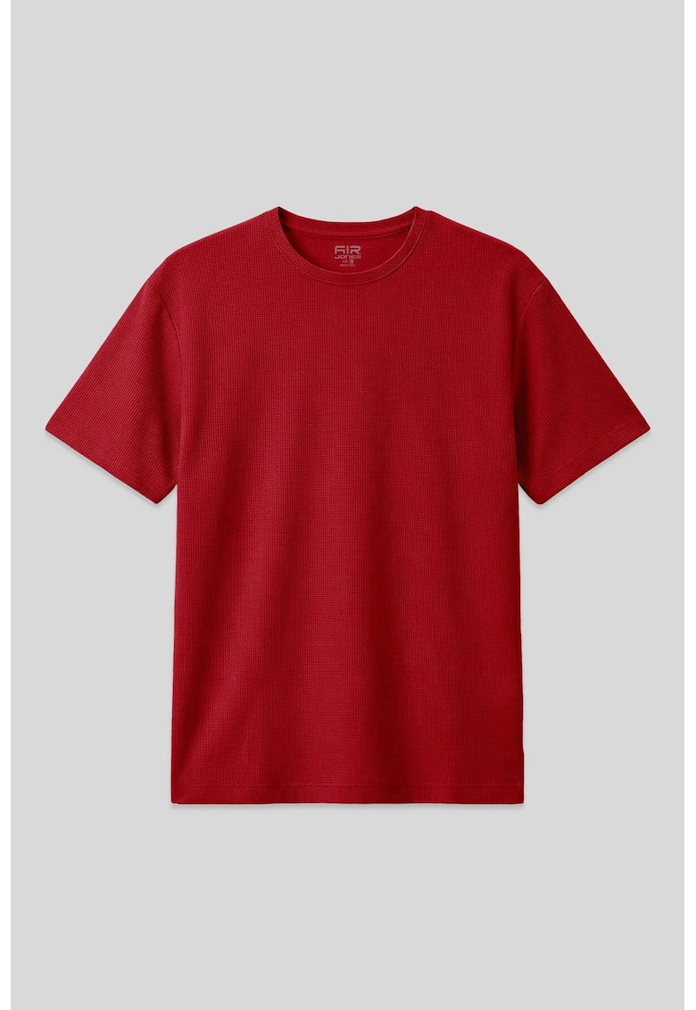 Tricou supradimensionat - elastic - rosu - poliester-lycra
