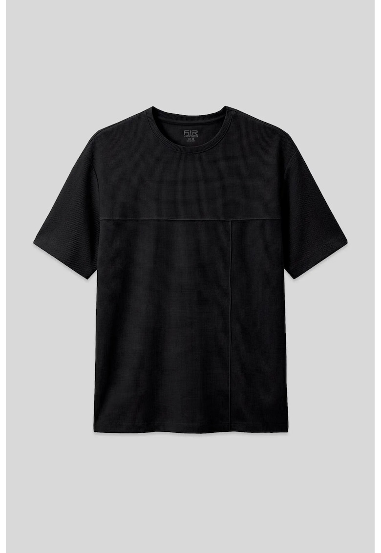Tricou Oversized - poliester-lycradwqfwqf - Negru