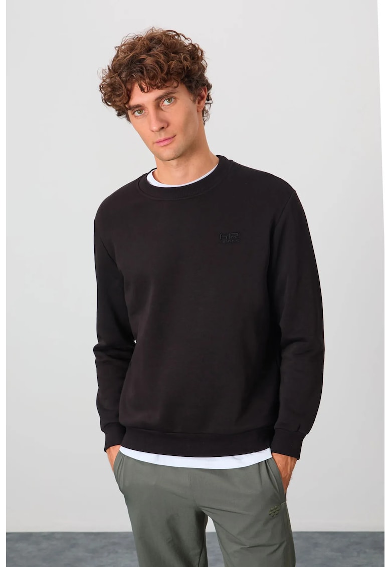 Hanorac barbatesc - croiala Regular Fit - negru - bumbac/poliester