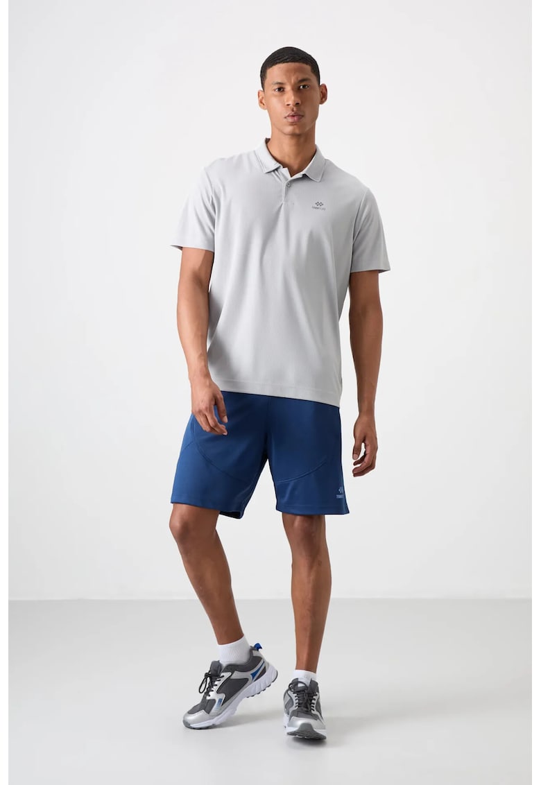 Pantaloni scurti - Barbati - Pantaloni scurti de trening din poliester TOMMY pentru barbati - Albastru Cobalt -
