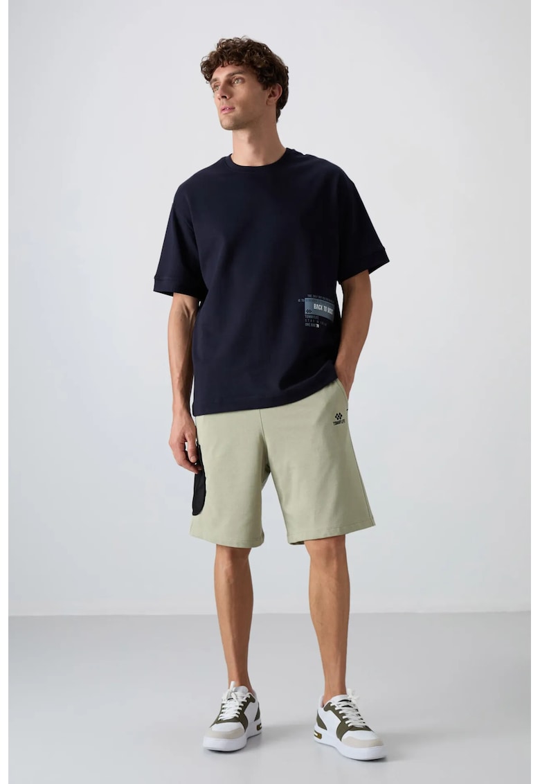 Pantaloni scurti - Barbati - Pantaloni scurti cargo TOMMYcu croiala pentru - Verde salvie