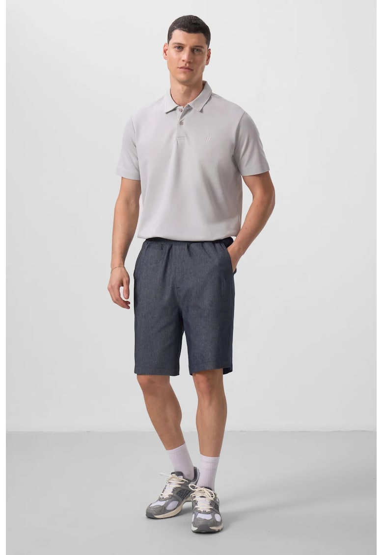 Pantaloni scurti - Barbati - Pantaloni scurti chino tesuti TOMMY barbati - Gri carbune -