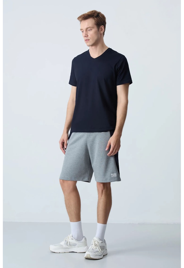 Pantaloni scurti - Barbati - Pantaloni scurti de trening din amestec de bumbac TOMMY pentru barbati - Gri -