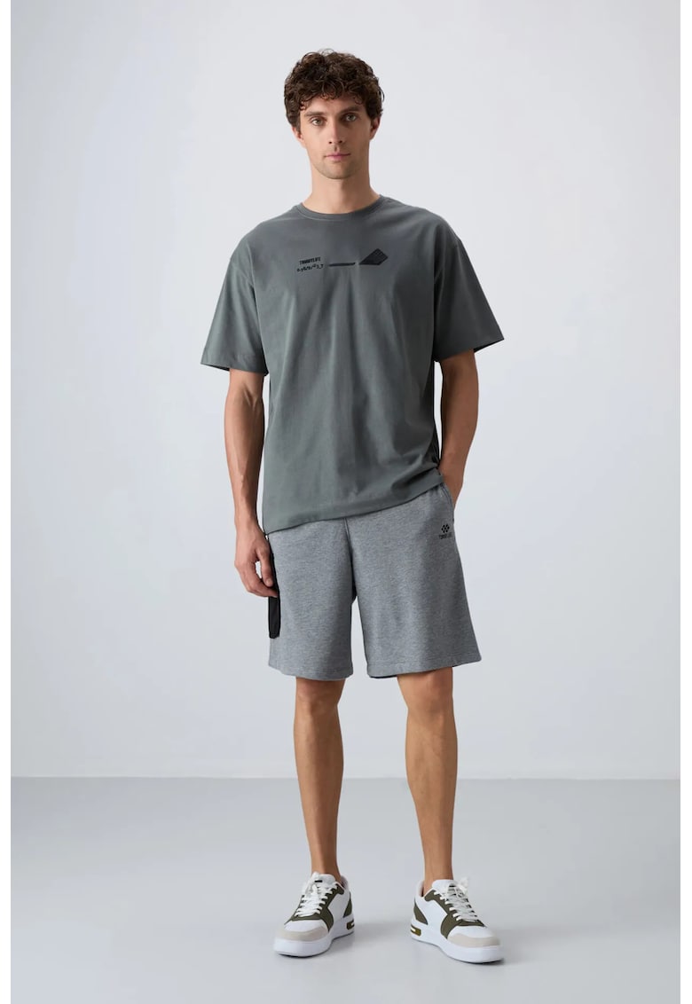 Pantaloni scurti - Barbati - Pantaloni scurti cargo TOMMYcu croiala pentru - Gri