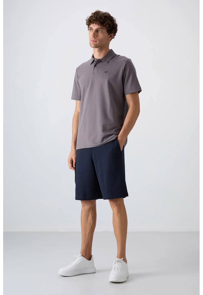Pantaloni scurti - Barbati - Pantaloni scurti cargo TOMMY cu croiala pentru Albastru marin -
