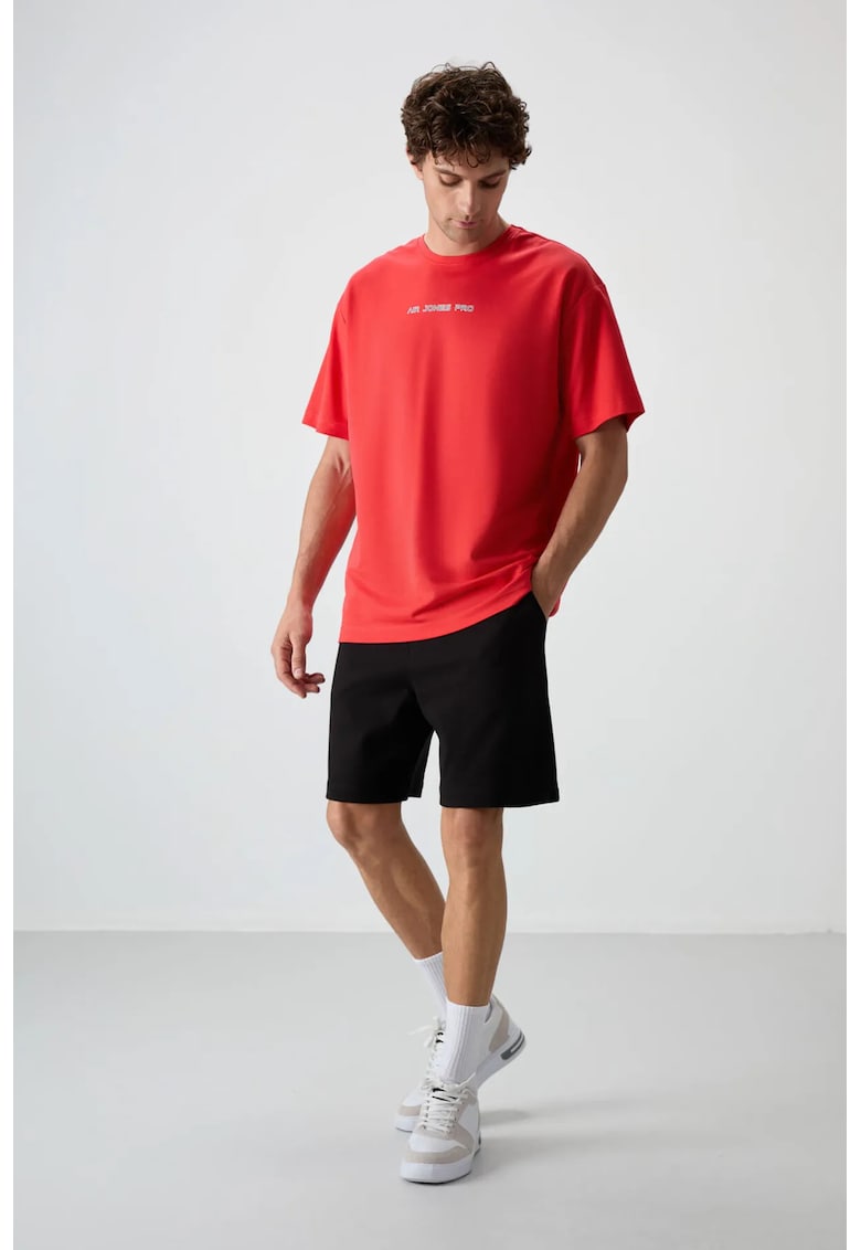 Pantaloni scurti - Barbati - Pantaloni scurti de trening din bumbac-poliester TOMMY pentru barbati - Negru -
