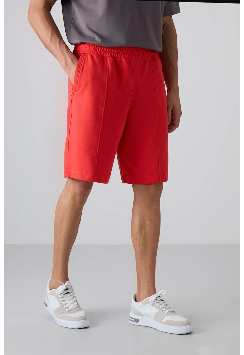 Pantaloni scurti - Barbati - Pantaloni scurti de trening TOMMY pentru barbati - Rosu -