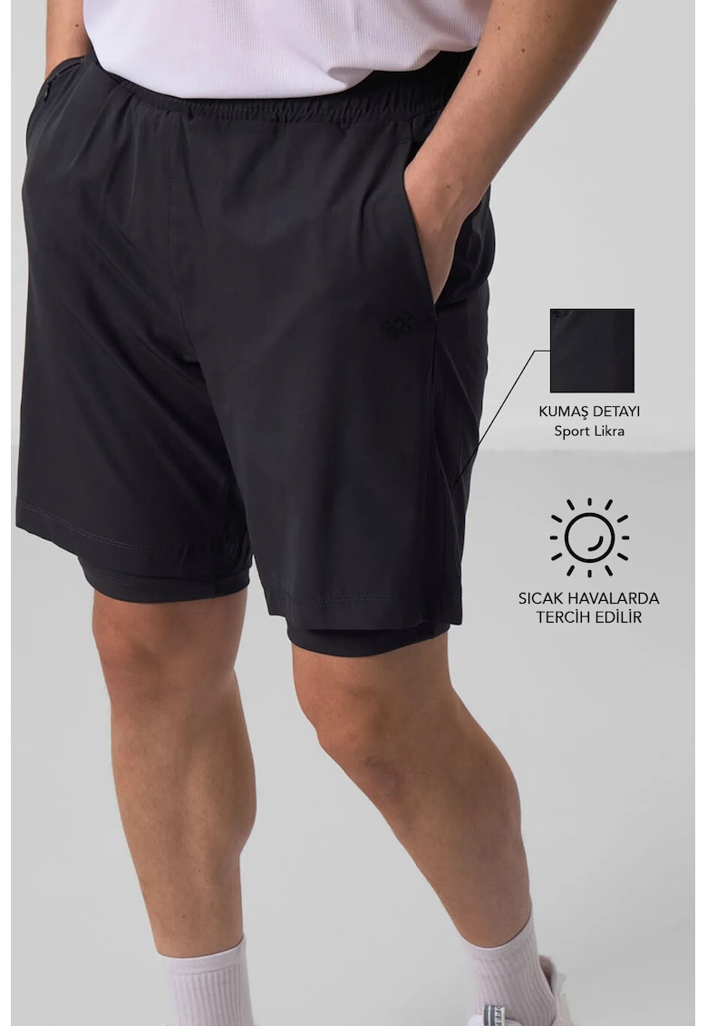 Pantaloni scurti - Barbati - Pantaloni scurti TOMMY Regular Fit din jerseu pentru barbati - Negru -