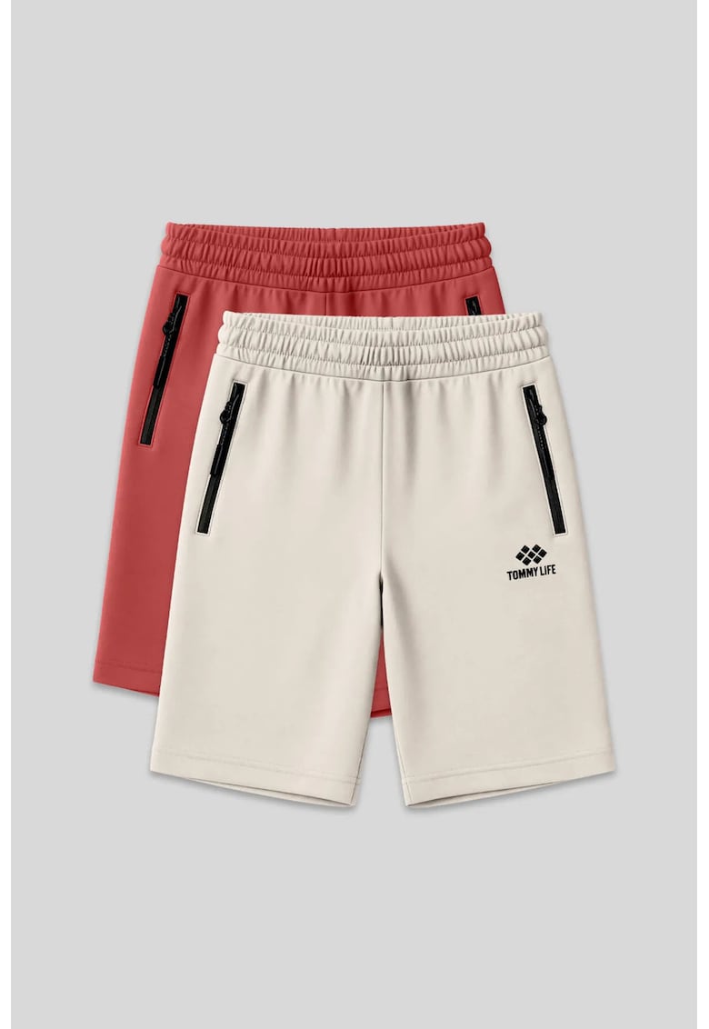 Pantaloni scurti - Barbati - Pantaloni scurti din jerseu TOMMY pentru barbati - Stone Natural -